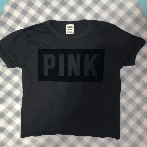 PINK Victoria Secret Cropped Tee - Picture 1 of 4